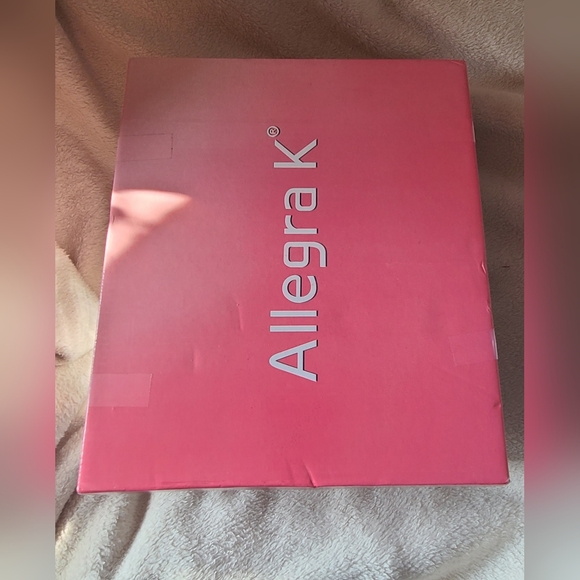 SZ 6.5 ALLEGRA K WOMANS PINK GLITTER POINTED TOE STILLETO HEEL ANKLE BOOTS NIB.. - Picture 4 of 6